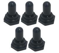 OCS Parts Lot de 5 interrupteurs à bascule de rechange en caoutchouc noir pour supports de trou de 1,27 cm
