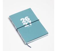 OCTÀGON DESIGN Agenda hebdomadaire 2026-2027 avec reliure à spirale Exposed Spine, 12 mois, août 2026 à juillet 2027, format A5 (13,5 x 20 cm) Bleu Caraïbes