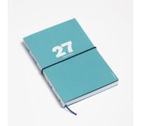 OCTÀGON DESIGN Agenda hebdomadaire 2027 avec couverture souple 12 mois, format A5, format A5, bleu des Caraïbes, couverture souple, reste entièrement ouvert