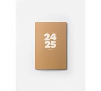 OCTÀGON DESIGN - Small Monthly Planner PLUS 2024/2025 A5 - Agenda mensuel - 12 mois, août 2024/2025, 2 pages pour notes entre les mois, couverture souple, couleur kraft.