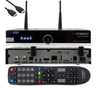 Octagon SF8008 UHD 4K Supreme Twin Récepteur satellite + disque dur interne 2 To, 2 tuners DVB-S2X, E2 Linux & Define OS, avec fonction d'enregistrement, M.2 M Key, Gigabit LAN, lecteur de cartes,