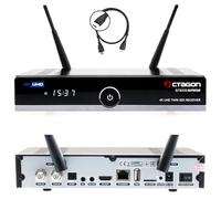OCTAGON SF8008 UHD 4K Supreme Twin Récepteur satellite, 2 tuners DVB-S2X, E2 Linux & Define OS, avec fonction d'enregistrement, M.2 M Key, Gigabit LAN, Bluetooth, lecteur de cartes, satellite vers IP