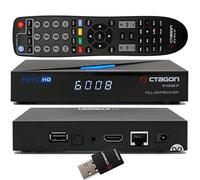 OCTAGON SFX6008 IP WL Full HD H.265 HEVC, E2 Linux Set-Top Box & Smart Internet TV Receiver, Sat to IP TV Client Support, DLNA, YouTube, Web-Radio, 300Mbit WiFi, HDMI