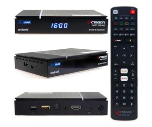 Octagon Spirit Pro Max 8K Android TV Box, WiFi Double Bande, Télécommande Bluetooth, Commande Vocale, HDR10+, HLG, 4 Go de RAM et 64 Go Flash, Récepteur IP TV, Bluetooth 5.1, 4K UHD