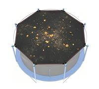 Octagonal Trampoline Shade Cover - Sun & Rain Protection for 10/12/14ft