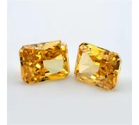 Octangle 6X8-7X9mm Octangle Radiant Crushed Ice Cut Loose CZ Stone 5A Cubic Zirconia Synthétique Gems No. 07 Jaune Foncé 6x8mm 1pc