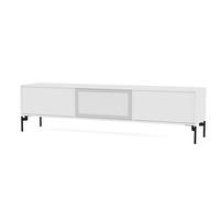 Octave V Étagère TV New White - cadre noir Montana QUICK SHIP - 5715288420383