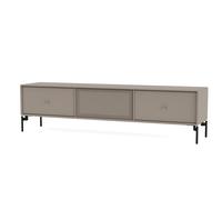 Octave V Étagère TV Truffle - cadre noir Montana QUICK SHIP - 5715288421014