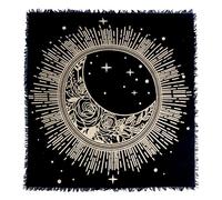 OCTAZI Nappe d'autel,Cartes de tarot,Bandana,Nappe d'autel wiccan,Serviettes de sorcellerie,Fournitures de sorcellerie,Carrée,Pagenne,Spirituelle céleste,Sorcière,Coton,Avec franges