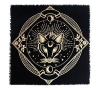OCTAZI Nappe d'autel,Cartes de tarot,Bandana,Nappe d'autel wiccan,Serviettes de sorcellerie,Fournitures de sorcellerie,Carrée,Pagenne,Spirituelle céleste,Sorcière,Coton,Avec franges