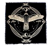 OCTAZI Nappe d'autel,Cartes de tarot,Bandana,Nappe d'autel wiccan,Serviettes de sorcellerie,Fournitures de sorcellerie,Carrée,Pagenne,Spirituelle céleste,Sorcière,Coton,Avec franges