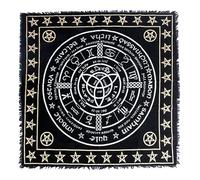 OCTAZI Nappe d'autel,Cartes de tarot,Bandana,Nappe d'autel wiccan,Serviettes de sorcellerie,Fournitures de sorcellerie,Carrée,Pagenne,Spirituelle céleste,Sorcière,Coton,Avec franges