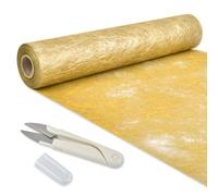 OctBird Chemin de Table Dorée 30CMx20M Chemin de Table Pailleté Doré en Intissé, Chemin de Table Or en Non-Tissé, Courroie de Table, Décoration de Table pour Anniversaires Mariages Baptêmes Fêtes