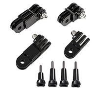 OctinPris Lot de 3 adaptateurs de Bras pivotants réglables à 3 Voies pour connecteurs Droits Longs et Courts 35 mm/50 mm (2 x même Sens + 2 x arrière) avec 4 vis à Pouce pour Gopro Hero Series SJCAM