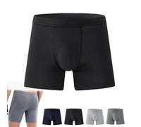 Octipa Boxer pour incontinence ultra absorbant pour homme - Sous-vêtements anti-fuites, lavables et réutilisables en coton (taille 3XL, 1 pièce, noir)