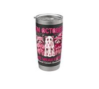 October Pink, survivante de la lutte contre le cancer du sein chez le raton laveur Gobelet isotherme en acier inoxydable double paroi