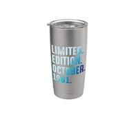 Octobre 1961 Année 1961 Rétro 1961 Vintage Édition Limitée Gobelet isotherme en acier inoxydable double paroi