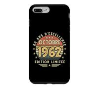 Octobre 1962 Cadeau Anniversaire Octobre 1962 64 Ans Homme Coque pour iPhone 7 Plus/8 Plus