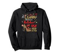 Octobre Anniversaire A Queen Was Born in Octobre 1958 Octobre Sweat à Capuche