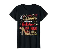 Octobre Anniversaire A Queen Was Born in Octobre 1958 Octobre T-Shirt