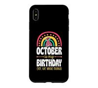 Octobre, C'est Mon Anniversaire, Oui, Tout Le Mois, Boho Rainbow Coque pour iPhone XS Max