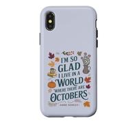 Octobre Citation Littéraire Anne Shirley Coque pour iPhone X/XS