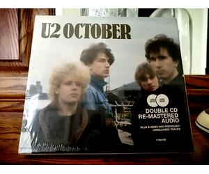 Octobre [Deluxe, Remasterisé, Bonus Disque] U2 (2CD, 2008 Île (Étiquette)) Neuf
