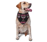 Octobre est Mon Mois d'anniversaire Printemps Chien Bandanas Fille en Vrac Chiot Foulard réglable Doux Triangle Bavoirs Accessoires pour Petits Moyens Grands Chiots Chats