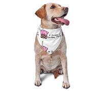 Octobre est Mon Mois d'anniversaire Printemps Chien Bandanas Garçon Chiot Foulard Réglable Doux Triangle Bavoirs Accessoires pour Petits Moyens Grands Chiots Chats