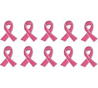 Octobre Rose,100Pcs Micro Badge Révers Ruban Rose Mini Broche Prévention Cancer du Sein pour Col/Sac Accessoire Sensibilisation Compact Santé des Femmes Suscitant un Événement Caritatif