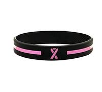 Octobre Rose 2025 Bracelet - Pins+Bracelet Silicone de Sensibilisation au Cancer du Sein, Ruban Rose, Accessoires 2025, Cadeau, Espoir, Croire, Luttent