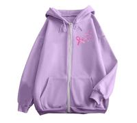 octobre rose accessoires， ruban rose cancer du sein， pour seins， ruban， sweat femme， noeud， pull zippé， sweatshirt， sweat-shirt，contre le cancer， capuche， sweatshirts， hoodie for the culture， ocotbre