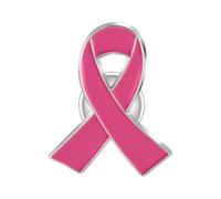 Octobre Rose Broche Femmes Broche de Sensibilisation Cancer du Sein Octobre Rose Accessoires 2025 Mode et Élégant d'Rose Ruban Fer Épinglettes pour Femme (Hot Pink)