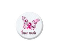Octobre Rose Broches Rondes à Ruban Badges Pin de Sensibilisation au Cancer du Sein Rose Ruban Broche Cancer Du Sein de Conscience Décoration Accessoire Déguisement