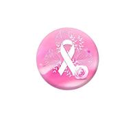 Octobre Rose Broches Rondes à Ruban Badges Pin de Sensibilisation au Cancer du Sein Rose Ruban Broche Cancer Du Sein de Conscience Décoration Accessoire Déguisement