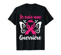 Octobre Rose Cancer Du Sein Je Suis Une Guerrière T-Shirt