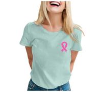 Octobre Rose Chemisier Femme ete T-Shirt Décontracté à Manches Longues pour Femmes Haut Desigual Couleur Unie Blouse Tunique Chemise Gaze De Coton Blouse De Ménage (Menthe Verte,L)