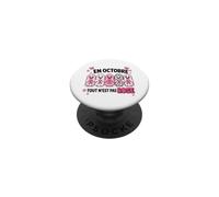 Octobre Rose Fantômes prévention & dépistage Cancer du Sein PopSockets PopGrip Adhésif