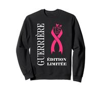 Octobre Rose Femme Cancer du Sein Je suis Une guerrière Sweatshirt