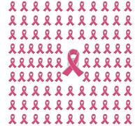 Octobre Rose Lot de 100 Broches, Ruban de Sensibilisation Cancer du Sein Pin's 2024 Accessoires Soutenir la Cause Survivante Femmes Broche 6x4 cm