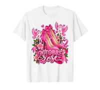 Octobre Rose Lutte - Ensemble Contre Le Cancer du Sein 2026 T-Shirt Graphique avec Valeur