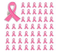 Octobre Rose Pins, Épinglette ruban rose, insigne émaillé de sensibilisation au cancer du sein pour femmes, badge pour événement caritatif ou public.