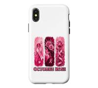 Octobre Rose Ruban de prévention & dépistage Cancer du Sein Coque pour iPhone X/XS