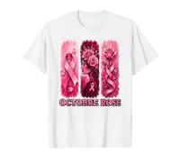 Octobre Rose Ruban de prévention & dépistage Cancer du Sein T-Shirt