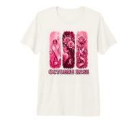 Octobre Rose Ruban de prévention & dépistage Cancer du Sein T-Shirt Haut de Gamme
