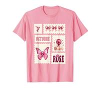 Octobre Ruban Rose Timbres Vintage Solidarité Femme T-Shirt