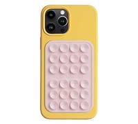 OCTOBUDDY Max || Support adhésif en Silicone pour Coque de téléphone || Compatible avec iPhone et Android, Support d'accessoires Mains Libres antidérapant pour Selfies et vidéos (Max - Rose Craie)