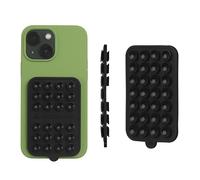 Octobuddy Support adhésif double face en silicone pour téléphone, support mains libres pour selfies et vidéos, durable, facile à utiliser, compatible iPhone et Android, 6,3 x 9,4 cm, Dark Vador