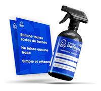 OctoDétache - Détachant Surpuissant & Dégraissant Prêt à l'Emploi : Idéal pour Tissus, Canapés, Sièges Auto & Chaussures (500ml)