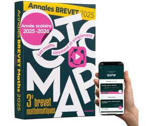 OCTOMAP Annale Brevet des collèges Maths 2025-2026. Cartes mentales pour une révision par thèmes. Exercices, sujets corrigés et vidéos. Application mobile incluse pour réussir avec sérénité.